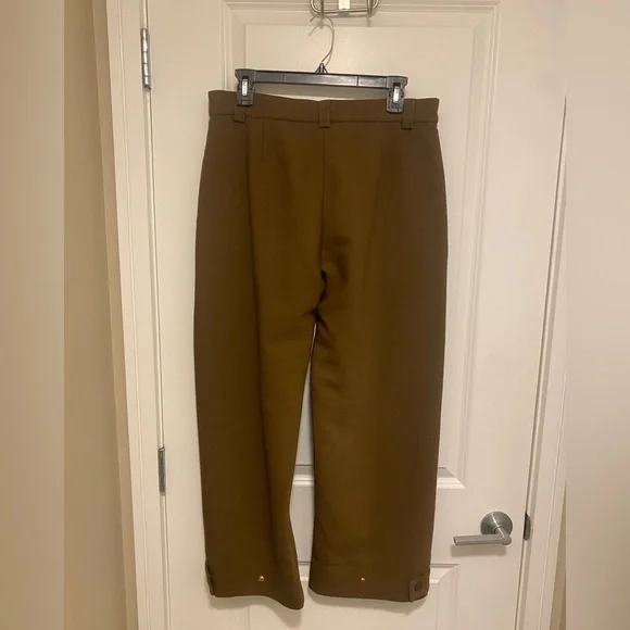 SEE BY CHLOÉ Wool Blend Trousers In Smoked Brown - Picture 7 of 11